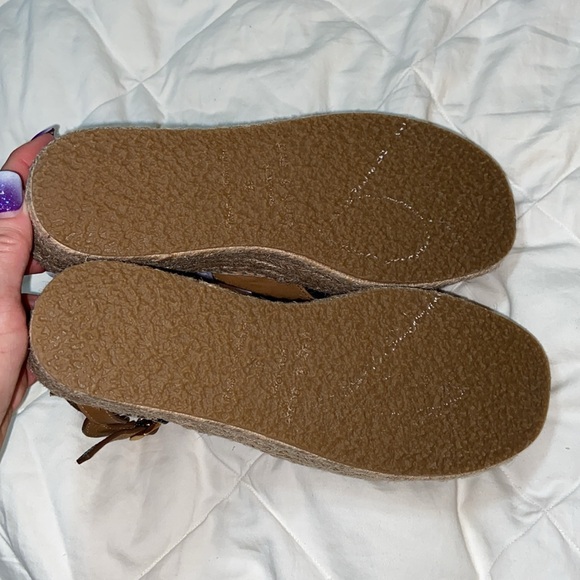 rag and bone HERA ESPADRILLE WEDGE SANDAL IN CIGAR LEATHER size 7 - Picture 11 of 12